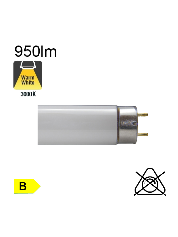 Tube Fluo T8 Ø26 15W 950lm 3000K