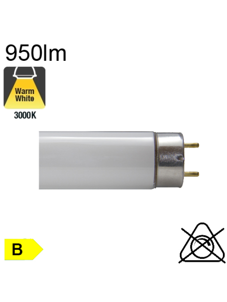 Tube Fluo T8 Ø26 15W 950lm 3000K