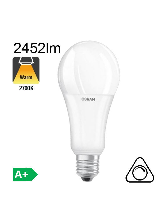 Standard LED E27 2452lm 2700K Dimmable