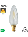 Flamme Torsadée Satinée LED E14 300lm 2700K Dimmable