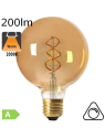 Globe Twisted LED E27 200lm 2000K Dimmable