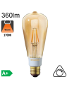 Edison ST64 Ambrée LED E27 360lm 1700K Dimmable