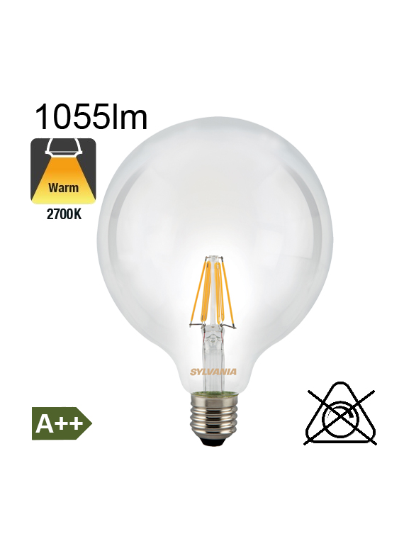 Globe LED Ø120 E27 1055lm 2700K