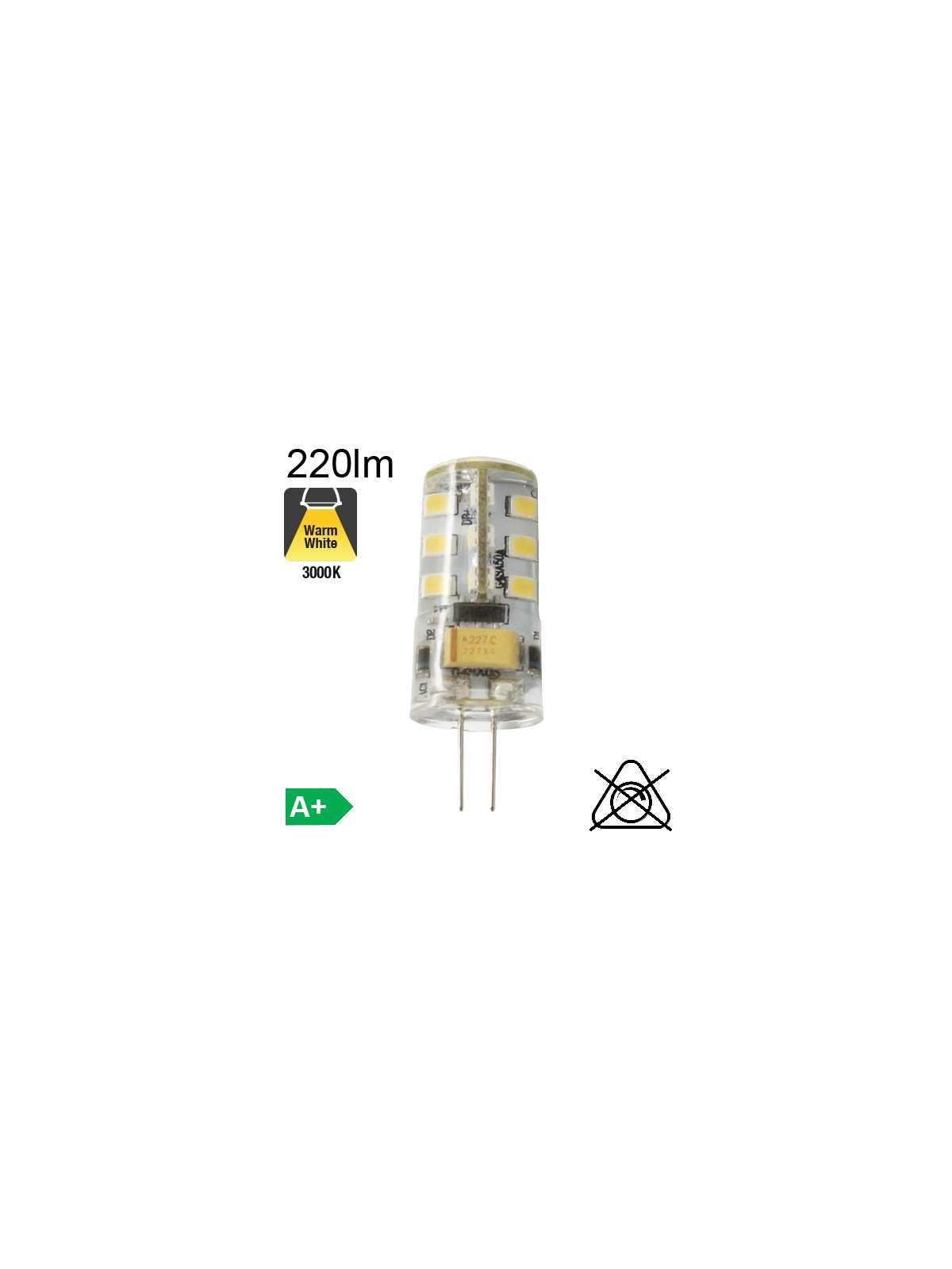 G4 LED 220lm 3000K