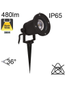 Projecteur sur Piquet Led IP65 6W 480lm 3000K GU10 Led Incluse