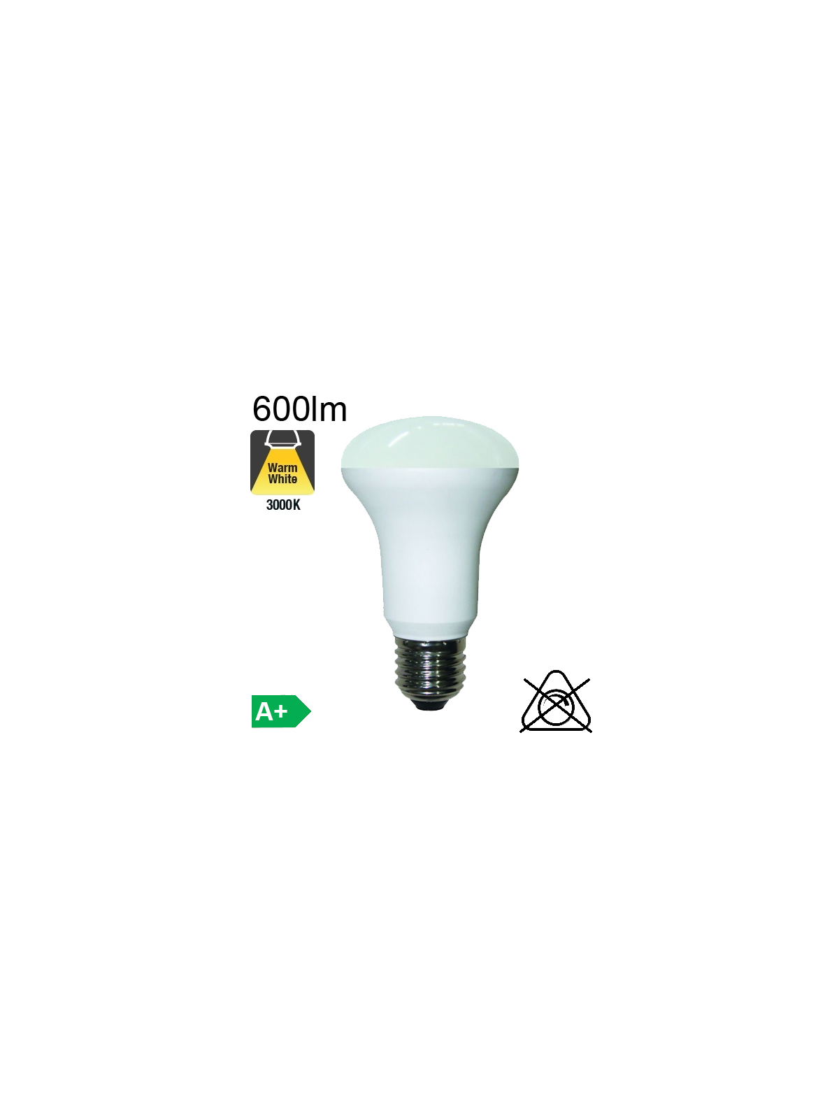 Spot R63 LED E27 600lm 3000K