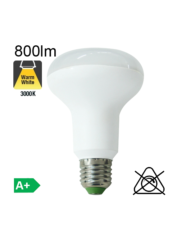 Spot Réflecteur R80 LED E27 800lm 3000K