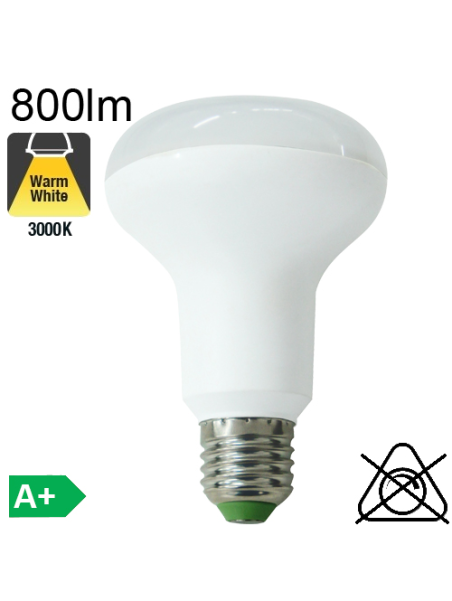 Spot Réflecteur R80 LED E27 800lm 3000K