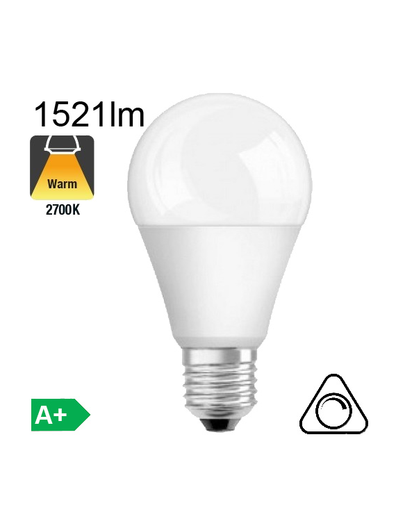 Standard LED E27 1521lm 2700K Dimmable