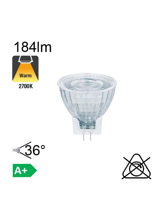 MR11 LED GU4 184lm 2700K 36°