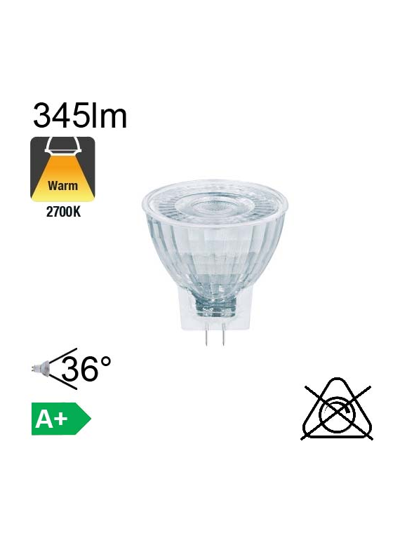 MR11 LED GU4 345lm 2700K 36°