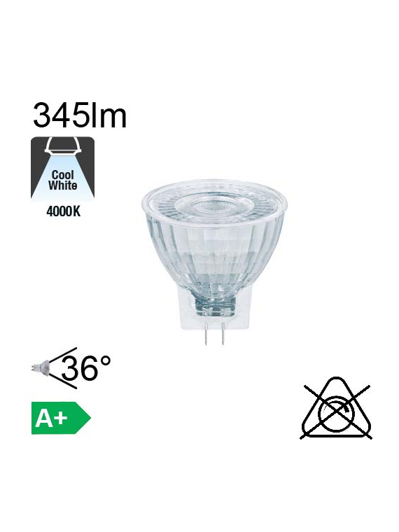 MR11 LED GU4 345lm 4000K 36°