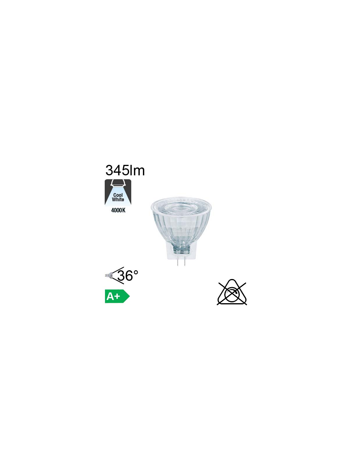 MR11 LED GU4 345lm 4000K 36°