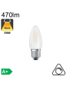 Flamme Dépolie LED E27 470lm 2700K dimmable