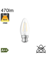 Flamme LED B22 470lm 2700K