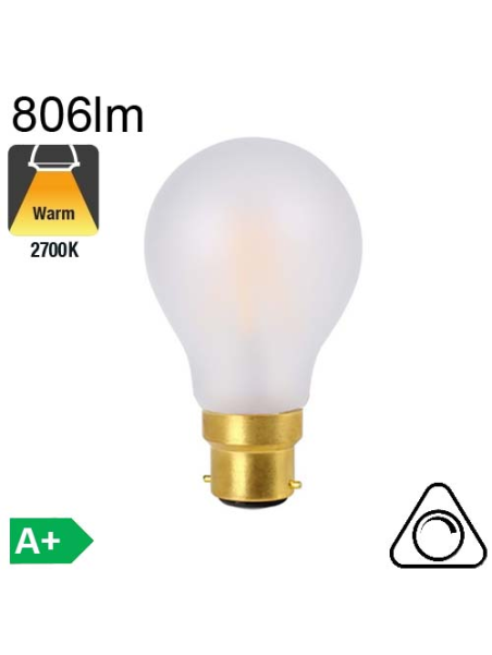 Standard Dépolie LED B22 806lm 2700K Dimmable