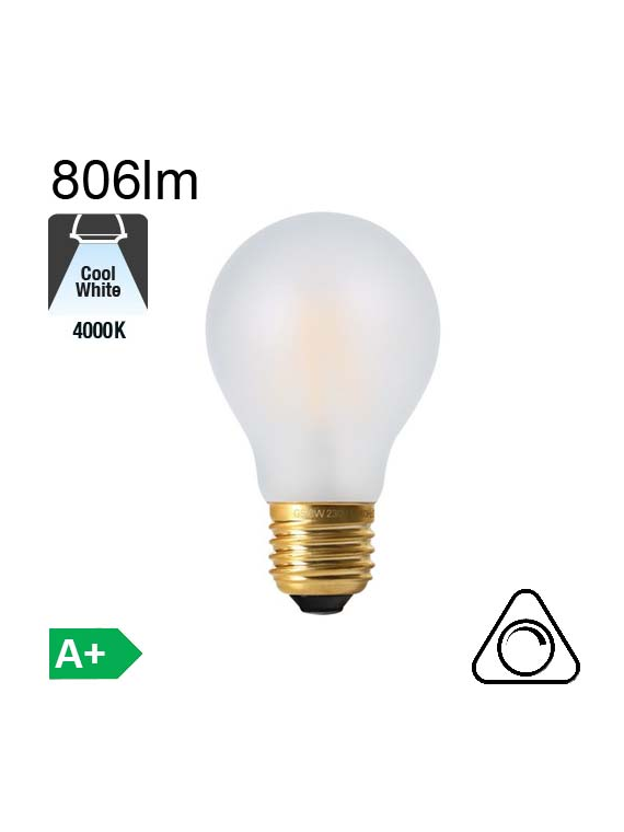 Standard Dépolie LED E27 806lm 4000K Dimmable