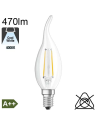 Flamme Coup de Vent LED E14 470lm 4000K