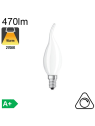 Flamme Coup de Vent Dépolie LED E14 470lm 2700K Dimmable