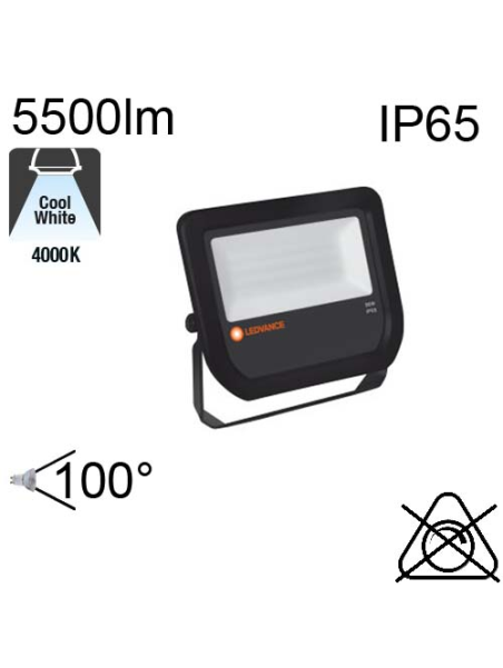 Projecteur Noir Led IP65 50W 5500lm 4000K