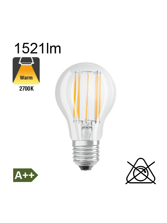 Standard LED E27 1521lm 2700K