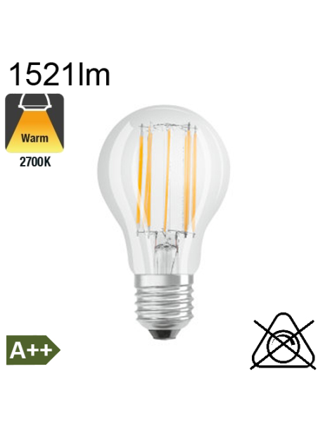 Standard LED E27 1521lm 2700K