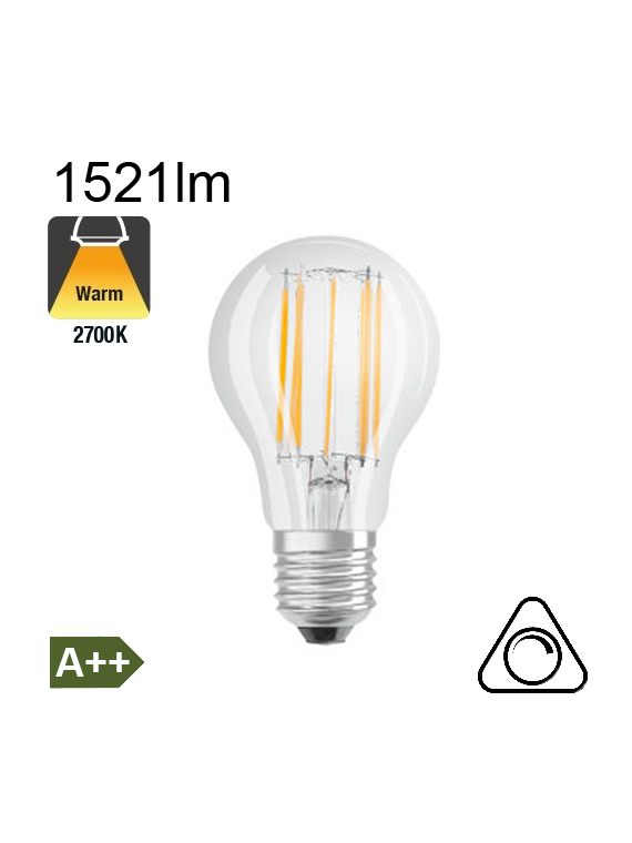 Standard LED E27 1521lm 2700K Dimmable