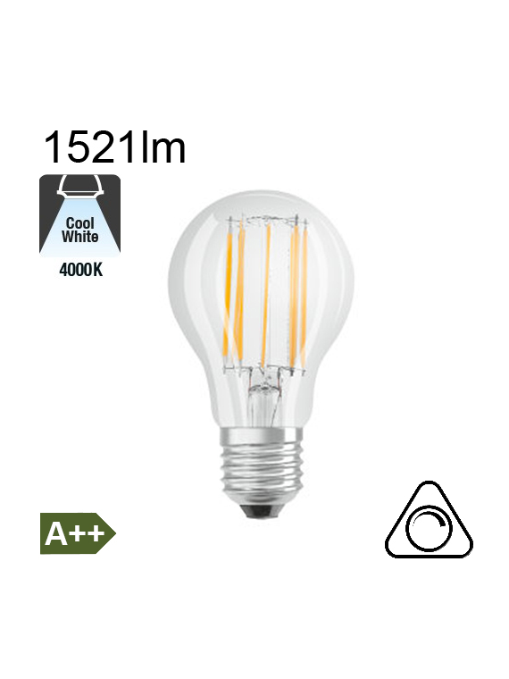 Standard LED E27 1521lm 4000K Dimmable