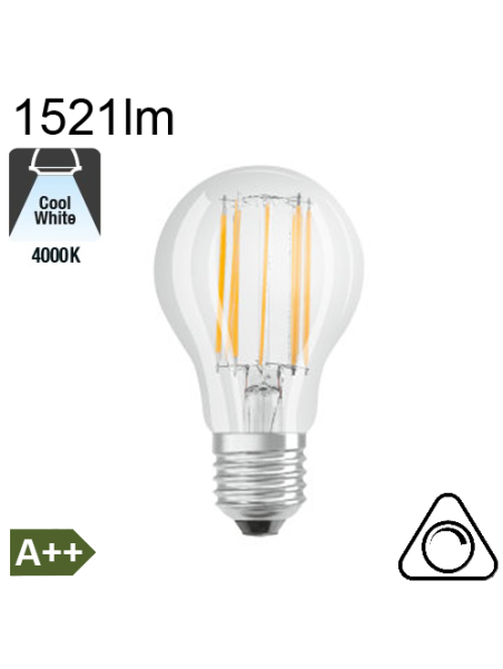 Standard LED E27 1521lm 4000K Dimmable