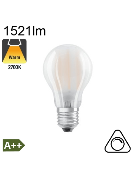 Standard Dépolie LED E27 1521lm 2700K Dimmable