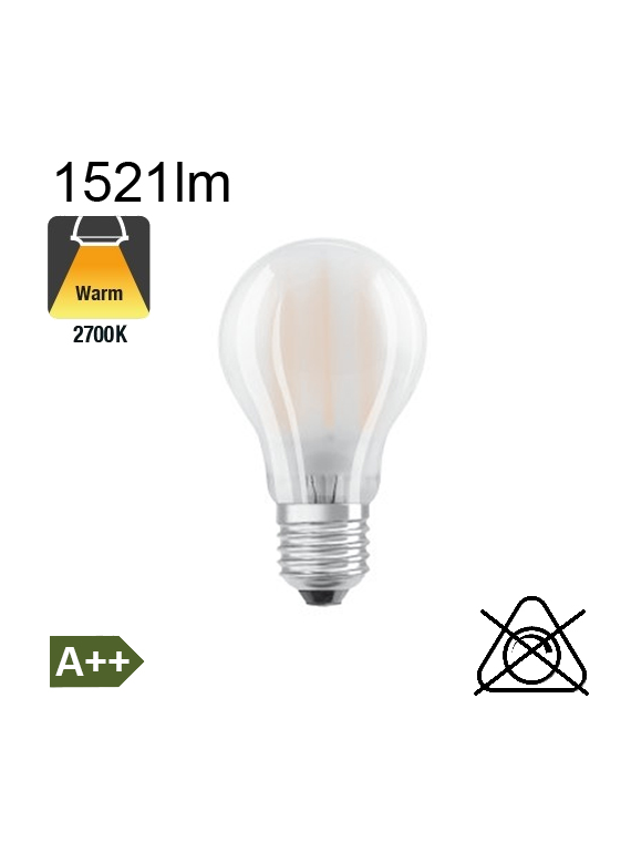 Standard Dépolie LED E27 1521lm 2700K