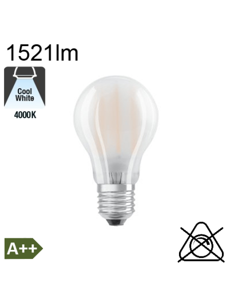 Standard Dépolie LED E27 1521lm 4000K