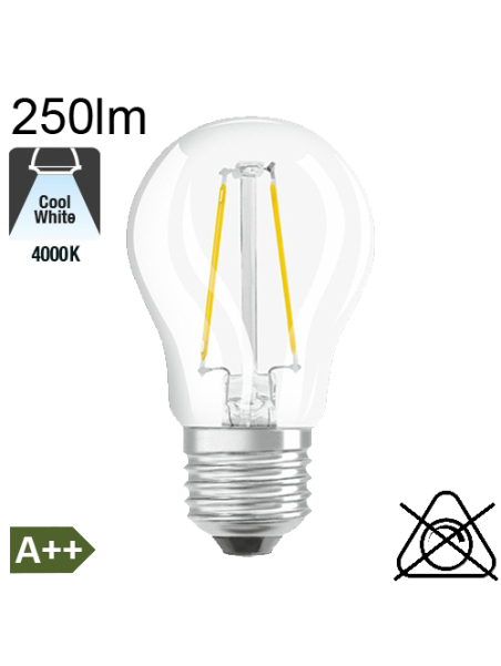 Sphérique LED E27 250lm 4000K