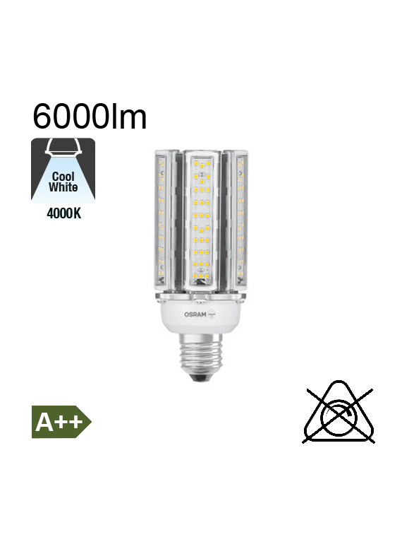 LED Très Fortes Puissances E40 6000lm 4000K