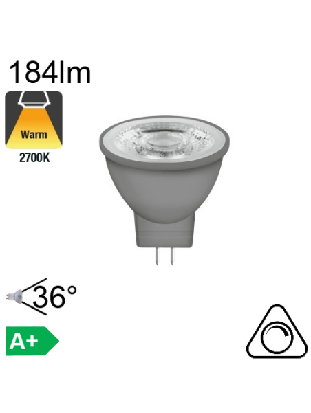 MR11 LED GU4 184lm 2700K 36° Dimmable