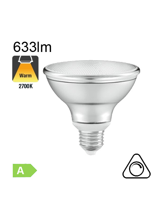 Spot PAR30 LED E27 633lm 36° 2700K Dimmable