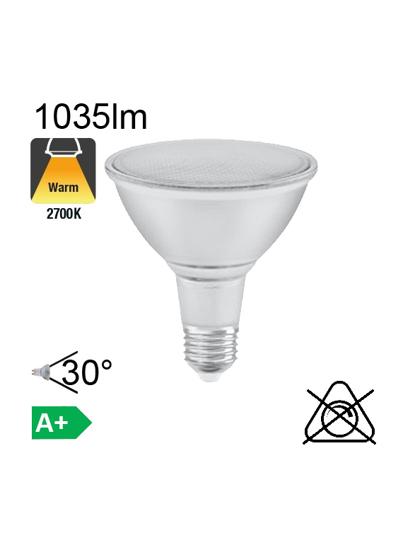 Spot PAR38 LED E27 1035lm 30° 2700K