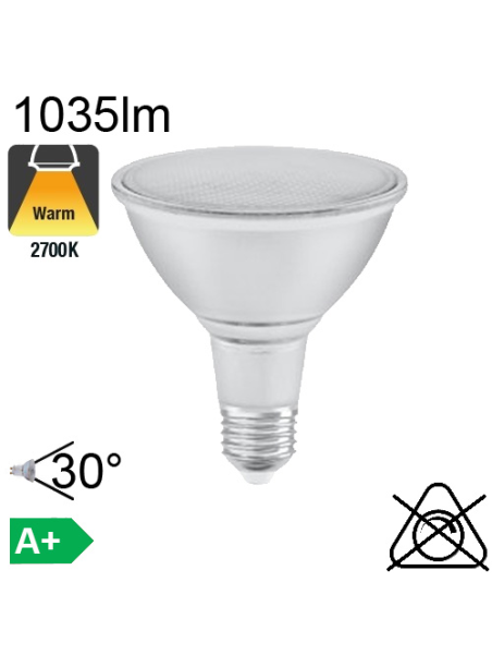 Spot PAR38 LED E27 1035lm 30° 2700K