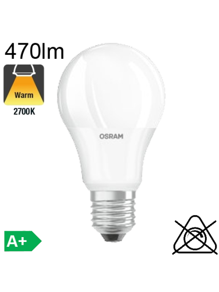 Standard LED E27 470lm 2700K