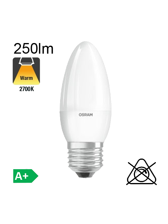 Flamme LED E27 250lm 2700K