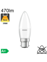 Flamme LED B22 470lm 2700K