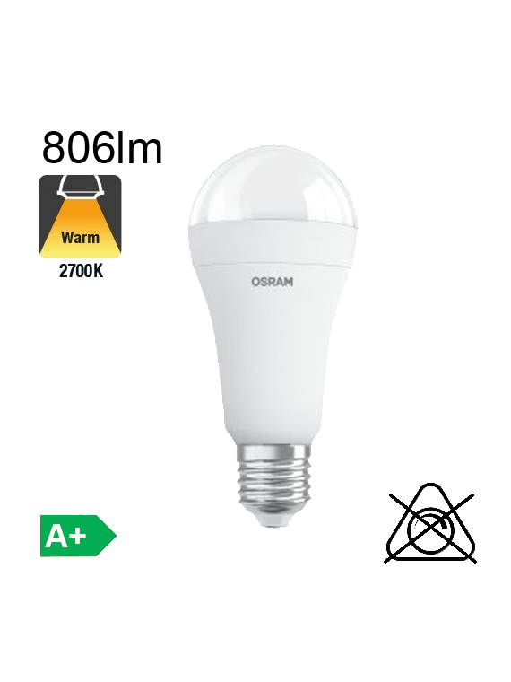 Standard Facility LED E27 806lm 2700K