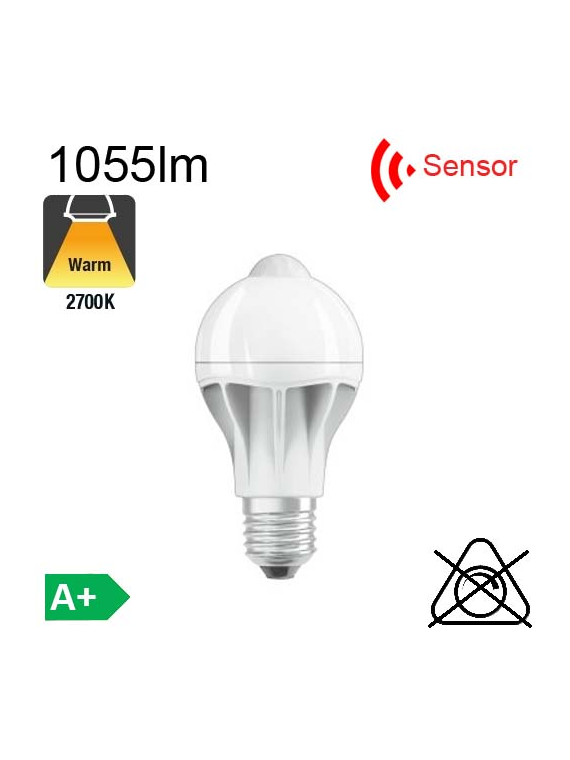 Standard Motion Sensor LED E27 1055lm 2700K