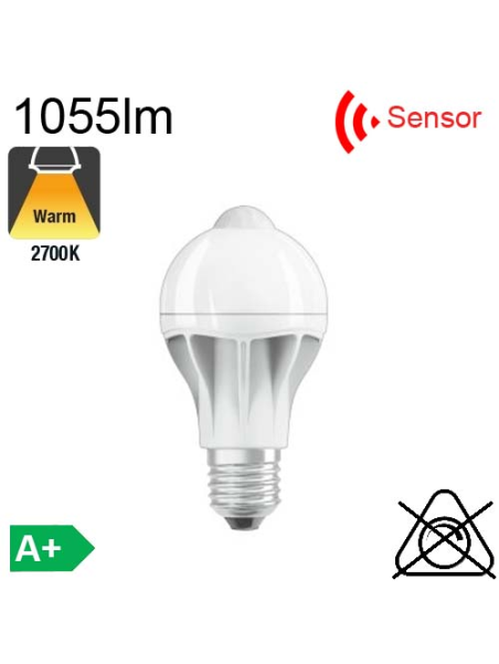 Standard Motion Sensor LED E27 1055lm 2700K