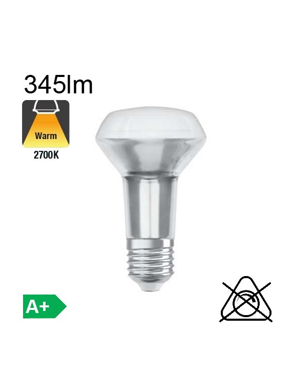 Spot R63 LED E27 36° 345lm 2700K