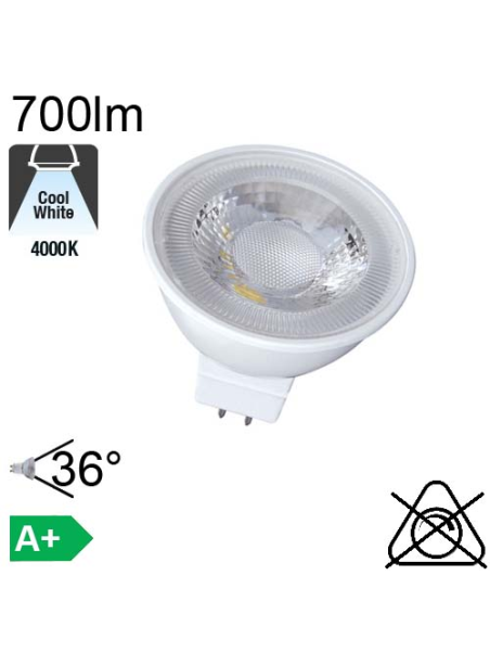 MR16 LED GU5.3 700lm 4000K 36°