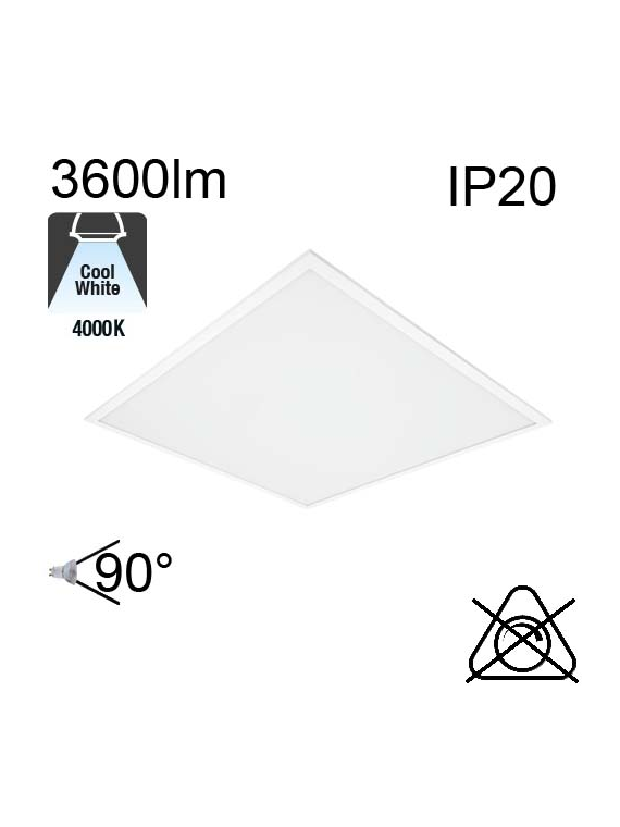 Dalle Led IP20 600x600 33W 3600lm 4000K