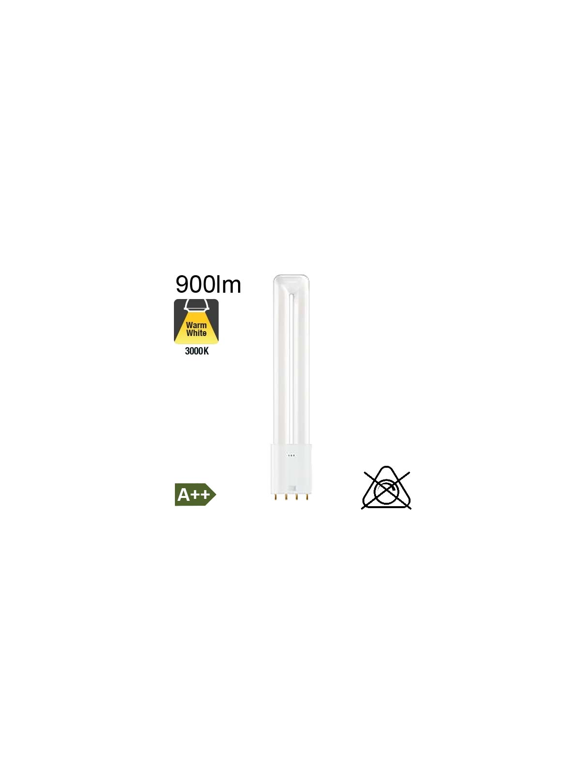 L LED 2G11 900lm 3000K