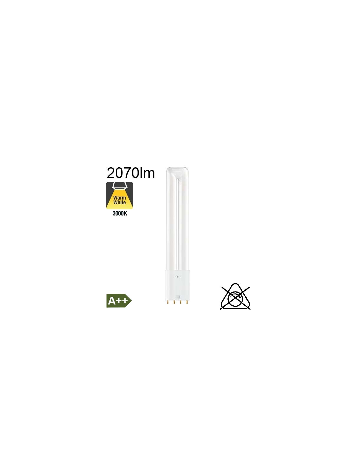 L LED 2G11 2070lm 3000K