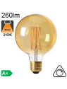 Globe Ø95 Filament LED Ambré 4W E27 2100K 260lm Dimmable